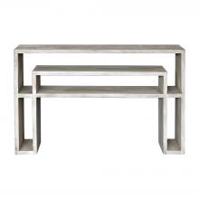  25839 - Genara Bone White Carved Console Table